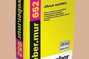 Nová jílová omítka Weber.mur 652 na čistě přírodní bázi