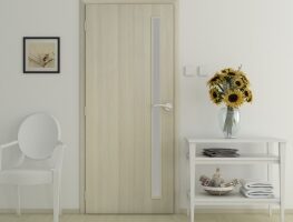 Strukturovaný povrch dveří SOLO 3D se vzhledem dřeva