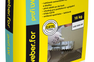 Unikátní lehčené lepidlo weber.for profi LW
