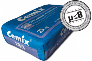 Vysoce prodyšná stěrka Cemix 185 s inovovanou recepturou
