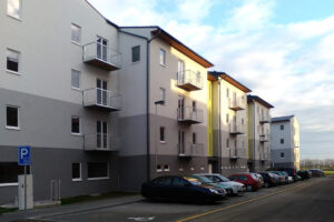 Desky fermacell opláštily stěny a příčky čtyřpodlažních nízkoenergetických bytových domů v Kladně