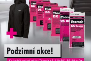 Podzimní akce Thomsit – k vybraným stěrkám softshellová bunda zdarma