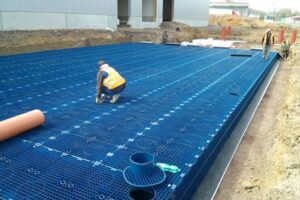 Efektivní odvodnění nového areálu v Ostravě