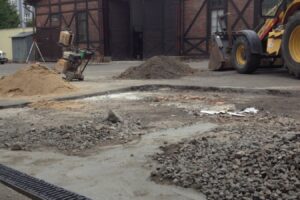 Odvodnění plochy depozitáře Divadla na Vinohradech