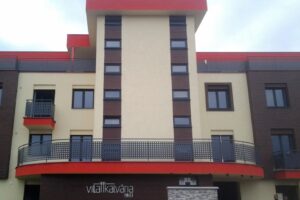 Omítka Ceresit Visage na fasádě košického bytového domu Villa Kalvária