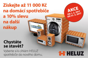 K cihlám od HELUZU navíc domácí spotřebiče