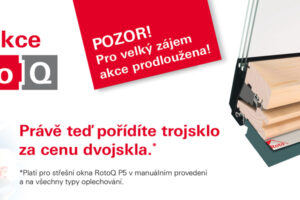 Využijte jarní akci se střešními okny RotoQ