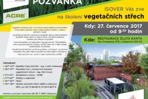 Vegetační střechy – školení Isover