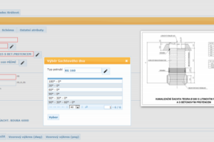Softwarový nástroj pro projektování kanalizačních šachet Wavin Ekoplastik