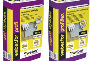 Nízkoprašná lepidla a spárovací malta značky Weber pro spáry bez plísní, řas a fleků