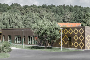 Produkty PREFA Alu na předškolním zařízení Sörgården u Stockholmu