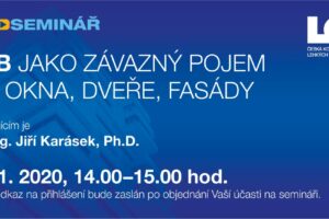 Videoseminář: nZEB a jeho dopad na okna, dveře a fasády