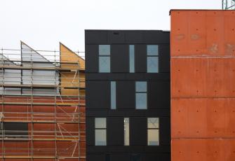 Kombinace fasád provozní budovy Kombinace fasád provozní budovy