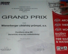 Grand Prix pro Wienerberger cihlářský průmysl