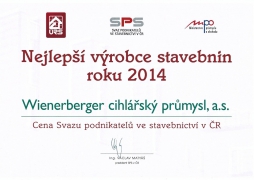 Cena SPS Nejlepší výrobce stavbnin pro Wienerberger cihlářský průmysl