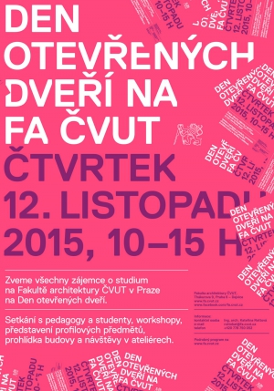 Den otevřených dveří pro zájemce o studium na FA ČVUT