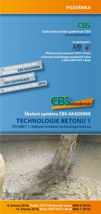 Školení Technologie betonu 1 – Základy moderní technologie betonu