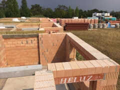 Řadové domy Michalovice realizované v systému Heluz077