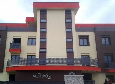 Omítka Ceresit Visage na fasádě košického bytového domu Villa Kalvária