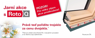 Využijte jarní akci se střešními okny RotoQ