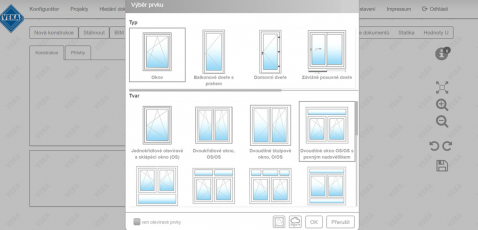Výběr prvků pro funkci Konfigurátor WinDoPlan Výběr prvků pro funkci Konfigurátor WinDoPlan