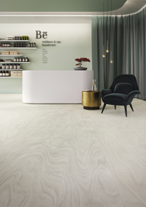 Ekologická podlaha Wineo PURLINE 1500, kolekce Wood, dekor Floating Wood Snow, KPP